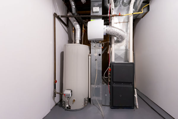 Prestige technician performing a furnace replacement for a homeowner in Ossining NY