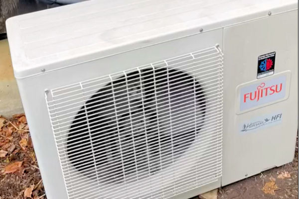 Prestige technician performing a AC installation for a homeowner in Wappingers Falls NY