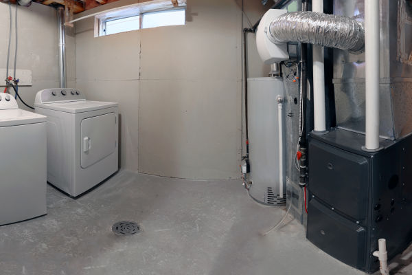 Prestige technician performing a furnace replacement for a homeowner in Warwick NY