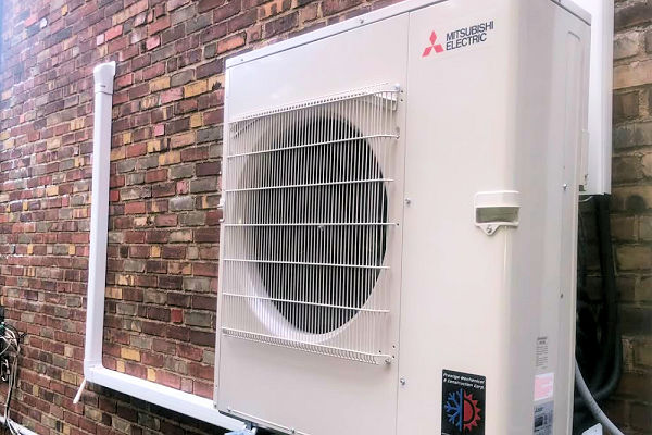 Prestige technician performing a AC installation for a homeowner in White Plains NY